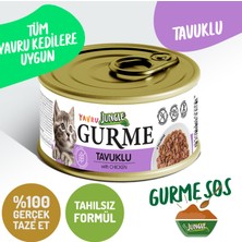 Jungle Gurme 85G Yavru Tavuklu Kedi Konserve