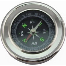Maarketim Yuvarlak Metal Kasa Dayanıklı Pusula 80mm