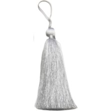 İlkyaz Fashion Püskül Tekli 10 cm 1 Adet Beyaz (Ilkyz-Fshon-34)