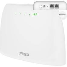AyrStore Everest EWR-4G03 4g Lte Wi-Fi Router Sım Kart Girişli 300 Mbps 2.4ghz Wan/lan Portlu Kablosuz Yönle