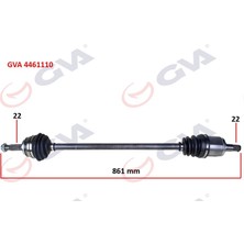 Gva 4461110 - Komple Aks Sağ Skoda Favorıt 1.3 89-94 865MM