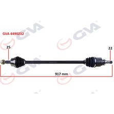 Gva 4490232 - Komple Aks Sağ Corsa D 1.3 Cdtı 06 Dtj 917MM
