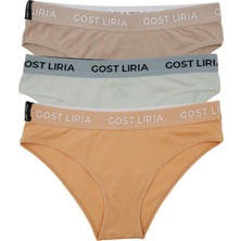 GOST LİRİA - Soil Kadın Slip  3 lü Paket Çok Renkli