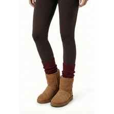 Uncia Outdoors Premium Kışlık Kalın Örgü Triko Tozluk Çorap %100 Akrilik Leg Warmer Ayak Isıtıcı