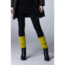 Uncia Outdoors Premium Kışlık Kalın Örgü Triko Tozluk Çorap %100 Akrilik Leg Warmer Ayak Isıtıcı