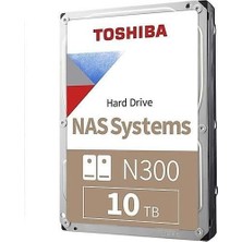 TOSHIBA N300 10TB 7200RPM 512MB SATA3 6Gbit/sn MN10ADA10TS NAS HDD