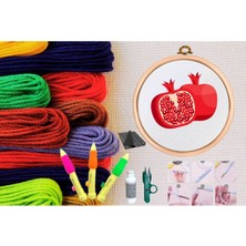 İlkyaz Fashion Punch Seti Nakış Seti Kasnaklı Kendin Yap Seti Seri 7 (Ilkyz-Fshon-34)