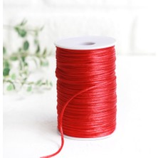 İlkyaz Fashion Sıçan Kuyruğu Ip 2 mm Kırmızı 90 mt (Ilkyz-Fshon-34)