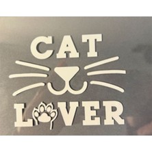 Kedi Sever Outdoor Sticker Otomobil Motosiklet Laptop Ayna