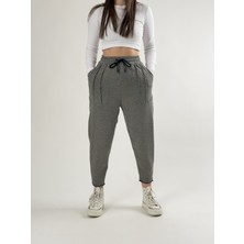 Cocopelli Cep Detaylı Açık Gri Kadın Baget Pantolon COC2678