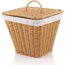 MIEN-9T01 Rattan Kare Sepet Kapaklı