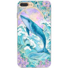 Manitoba Iphone 7 Plus / 8 Plus Uyumlu Baskılı Yumuşak Silikon Şeffaf Telefon Kılıfı