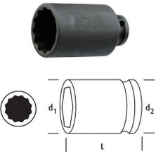 Osaka LN38YD10 Yıldız Uzun Lokma 3/8" 10 mm