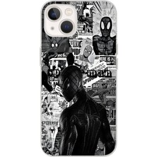 Manitoba Iphone 15 Uyumlu Baskılı Yumuşak Silikon Şeffaf Telefon Kılıfı