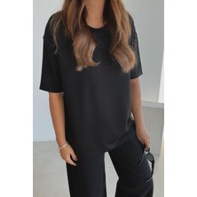 Et Siyah Modal Basic Tişört