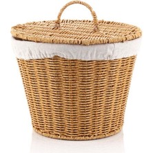 MIEN-9T02 Rattan Oval Sepet Kapaklı