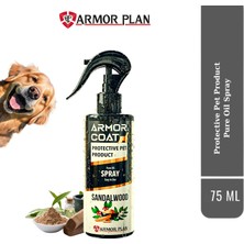 ARMOR COAT Köpek Tüy Bakım Spreyi, Köpek Parfümü Sandal Ağacı Kokulu Parlaklık & Koku Giderici 75 ml