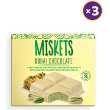 Miskets Beyaz Çikolatalı Dubai Çikolatası 100 gr x 3 Adet