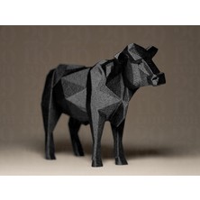 Linova Geometrik Inek Heykel Biblo Dekoratif Obje