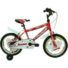 Feyza Design Çocuk Bisikleti 16 Jant Kırmızı Beyaz Renkli Eğlenceli ve Güvenli