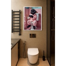 Koi Art Design Beyaz Çerçeveli Tek Parça Modern Temalı Yüksek Kalite Uv Basklı Tablo