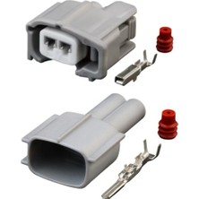 İTHAL Yakıt Enjektör Konnektör Takım - Erkek/dişi (2 Pin)