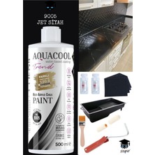 Aquacool Kendiliğinden Vernikli Çelik Ahşap Kapı Beyaz Eşya Mutfak Dolabı Fayans Petek Metal Boya 500 ml Set