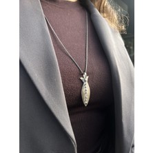 Tep's Jewellery Özel Tasarım Gümüş Eskitme Balık Kolye