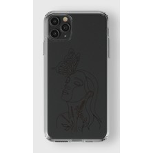 Manitoba Apple iPhone 11 Pro Uyumlu Baskılı Yumuşak Silikon Şeffaf Telefon Kılıfı