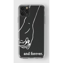 Manitoba Apple iPhone 11 Pro Max Uyumlu Baskılı Yumuşak Silikon Şeffaf Telefon Kılıfı