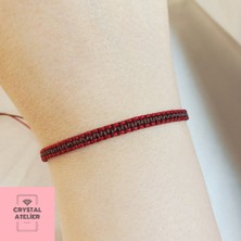 Crystal Atelier Unisex Çift Renkli Örgü Makrome Ipli Sörfçü Bileklik - Hediyelik Bileklik - Sporcu Bileklik - Suya Dayanıklı, Ayarlanabilir Unisex El Yapımı Bileklik - Makrome Bileklik - Ipli Bileklik