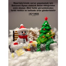 Eynes Avize Eynes Yılbaşı Süsü Kardan Adam ve Çam Ağacı Figürü Beyaz - Kırmızı 2 Adet Dekoratif Süsler