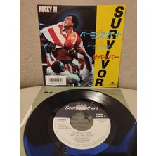 Plakperest Survıvor - Burning Heart / Rocky Iv Soundtrack 1986 Japonya Basım 45LIK Plak 2.el
