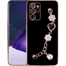 Alpsa Teknoloji Galaxy Note 20 Ultra Kılıf El Tutamaçlı Kamera Korumalı Alps Taka Silikon Kapak-Siyah