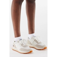 Lacoste L-Spin Leather Womens Sneaker Hakiki Deri Kadın Günlük Spor Ayakkabı Krem