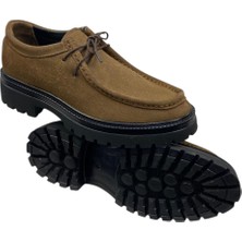 Sula Erkek Bağcıklı Sisley Model Ayakkabı Iç ve Dış Yüzey Deri Yüksek Poli TABAN-102-SÜET-VİZON