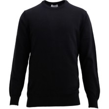 Uki Siyah Bisiklet Yaka Triko Kazak