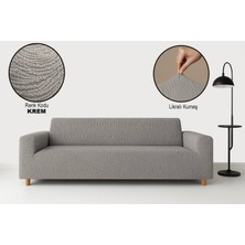 Bella Home Çekyat Strech Su Yolu Koltuk Örtüsü (3+3) - Lastikli - Likralı - Oturma Grubu