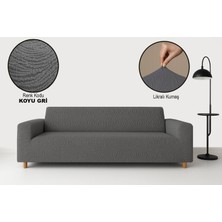 Bella Home Maksi Strech Su Yolu Koltuk Örtüsü (3+3+1+1) - Lastikli - Likralı - Oturma Grubu