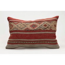 Kilim Wholesale El Yapımı Kilimden Yapılmış Vintage Kırlent Kılıfı, YÜN,40X60CM