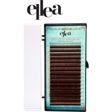 Ellea Kahverengi Mix Ipek Kirpik 0.7 Kalınlık C Kıvrım 8-15 mm Boy Aralığı
