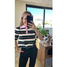Elif Tarakçı Butik Premium Çizgili Triko