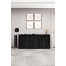 Bagax Efes Model, Siyah Renk,iç Ölçü 176 cm Dış Ölçü 180 cm Petek Kaplama, Dresuar