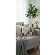 Yarımada Kadın Kooperatifi Duck Ketenden 45×45 Cm. Ebatlarinda, Ilikli Kirlent