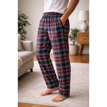 Made By Me Erkek Ekoseli Pijama Altı | %100 Pamuk | Cepli | Rahat Kesim | Günlük & Ev Giyimi