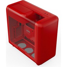 Hyte X50 Wild Cherry Temperli Cam USB 3.2 Atx Mid Tower Gaming Kasa (CS-HYTE-X50G-RR)