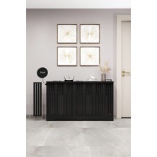 Bagax Efes Model, Siyah Renk,iç Ölçü 136 cm Dış Ölçü 140 cm Petek Kaplama, Dresuar