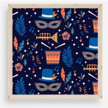 Durukar Karnaval Ahşap Çerçeveli Tablo 23 x 23