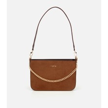 Hotiç 03CAH317120A340 KADIN Süet Taba Gold Zincir Detaylı Omuz Çantası