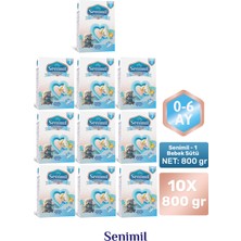 Senimil Senımıl 1 Bebek Sütü 800 gr (0-6 Ay) 10 Lu Avantaj Paketi